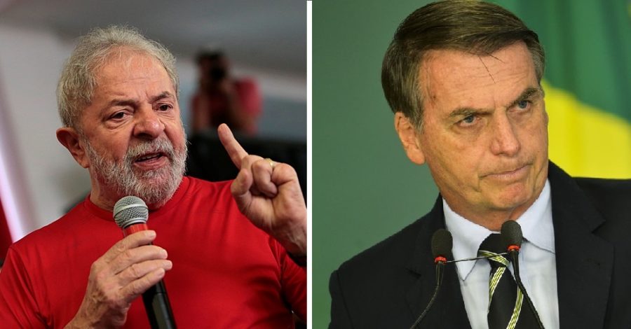 Luiz Inácio Lula da Silva (PT) tem 45% das intenções de voto e Jair Bolsonaro (PL), 33%