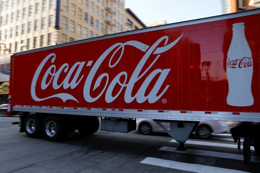 Caminhão de Coca-Cola em Los Angeles, Califórnia